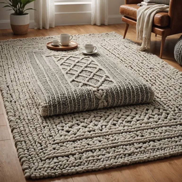 Как связать коврик спицами: Простые схемы вязания коврика спицами для начинающих