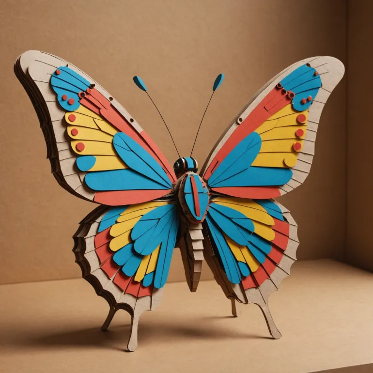 Как сделать бабочку из картона которая машет крыльями: Механическая красота своими руками