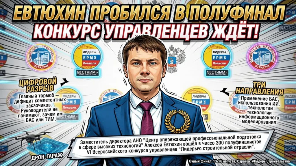 Евтюхин пробился в полуфинал. Конкурс управленцев ждёт!